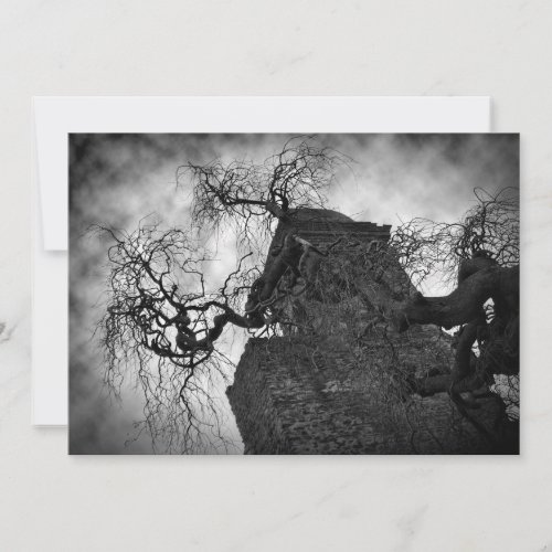 Gothic Church Halloween Party Personalized Invite