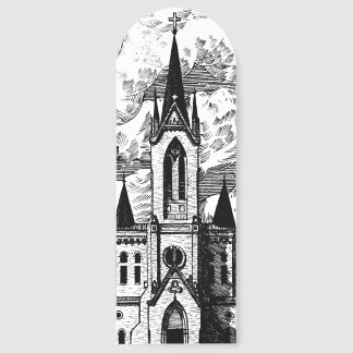 Gothic Church Line Art Pen and Ink Drawing Bookmar Bookmarks