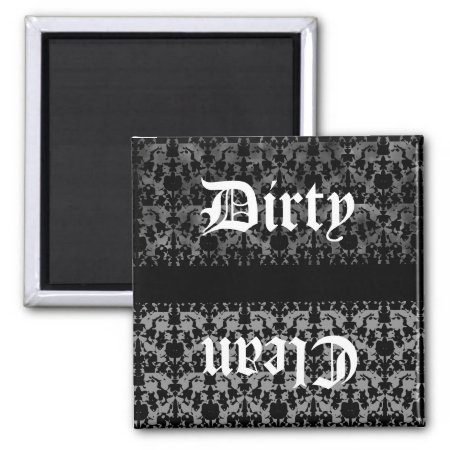 Gothic Clean Or Dirty Dishwasher Magnet