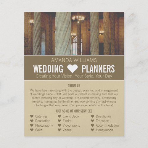 Gothic Columns Wedding Event Planner Advertising Flyer