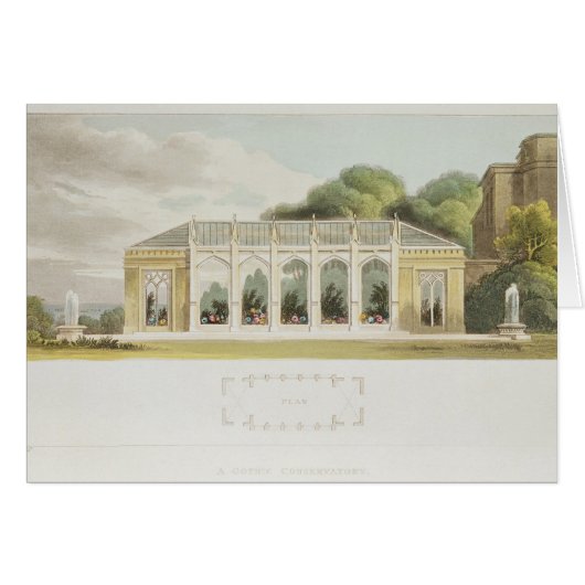 Gothic Conservatory, 1832 Cards (Front Horizontal)