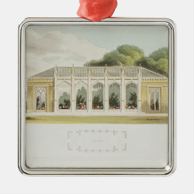 Gothic Conservatory, 1832 Metal Ornament (Front)