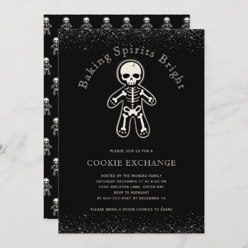 Gothic Cookie Exchange Invitation