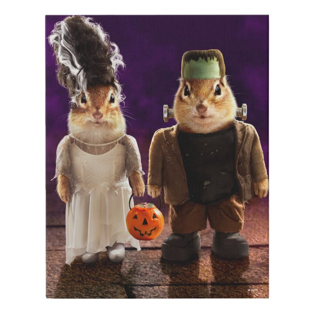 Gothic Couple Faux Canvas Print (Front)