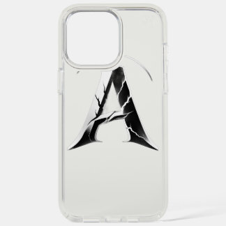 Gothic Cracked Initial A Phone Case - Dark Minimal