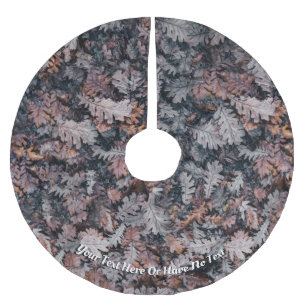 Gothic Creepy Cozy Fall Night Autumn Leaves Brushed Polyester Tree Skirt