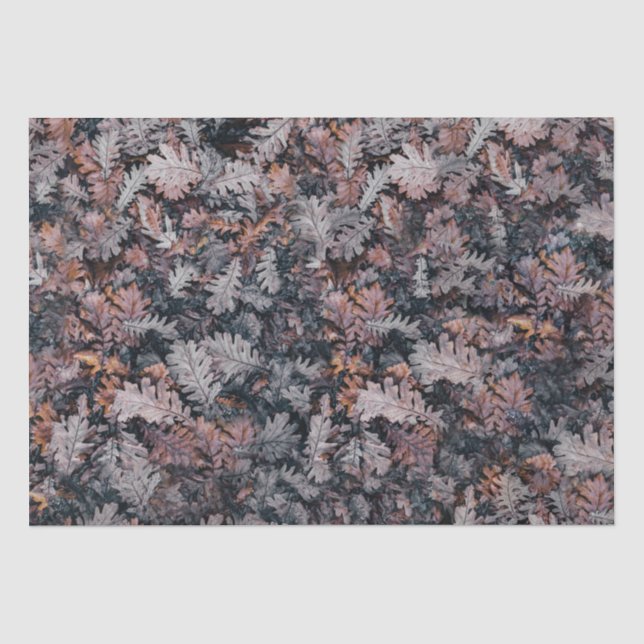 Gothic Creepy Cozy Fall Night Autumn Leaves  Tissue Paper (Front)
