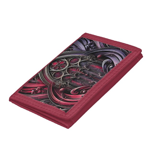Gothic Crimson Rose Photo Wallet (Bottom)