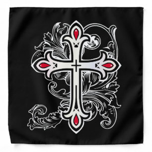 Gothic cross bandana