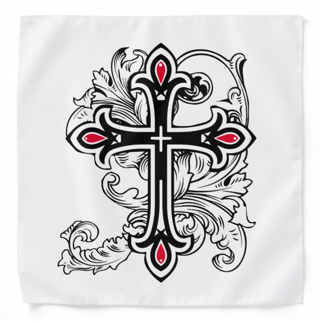 Gothic cross bandana (Front)