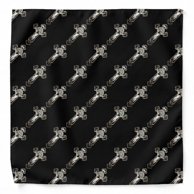 Gothic Cross Bandana (Front)