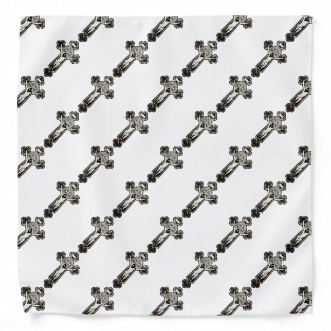 Gothic Cross Bandana (Front)