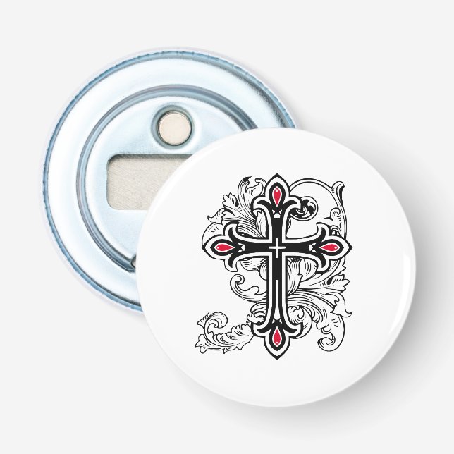 Gothic cross bottle opener (Front)