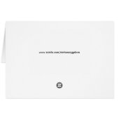 gothic cross greeting card (Back Horizontal)