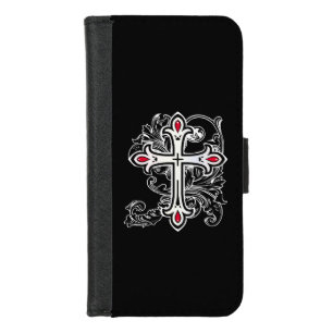 Gothic cross iPhone 8/7 wallet case