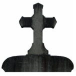 Gothic cross tombstone magnet<br><div class="desc">A cemetery cross grave photo cutout that will be made into an acrylic photosculpture cutout and made into a magnet that is almost 5x7" in size.</div>