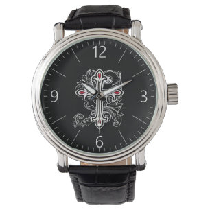 Gothic cross watch