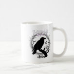 Gothic Crow F-caw-f Moon Halloween Tee  Coffee Mug