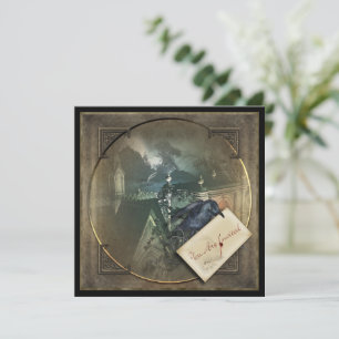 Gothic Crow Halloween Party Invites