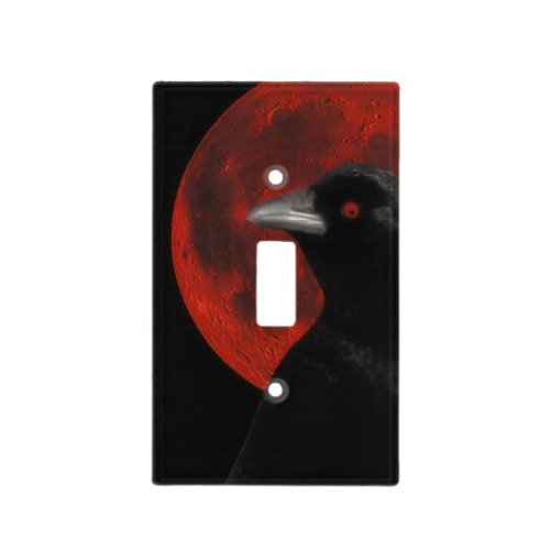 Gothic Crow Moon Light Switch Cover