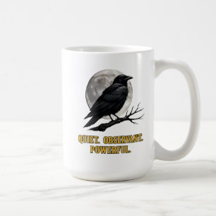 Gothic Crow Mug- Dark Cottagecore Moon Shirt Coffee Mug