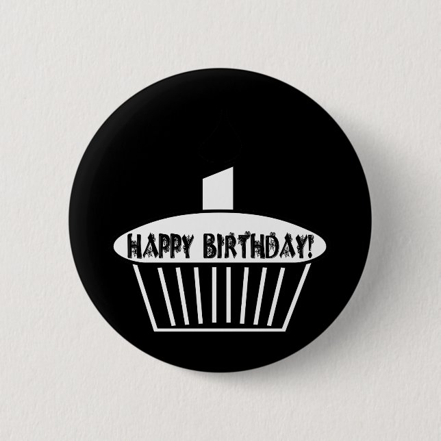 Gothic Cupcake Pinback Button (Front)