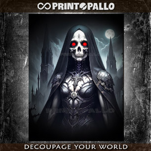 Gothic cursed nun of death - tissue paper