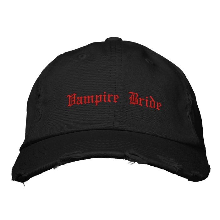 Gothic cute Vampire Bride Embroidered Hat