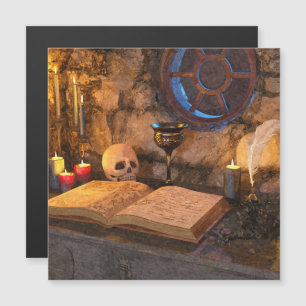 Gothic Dark Academia Candlelit Study Art