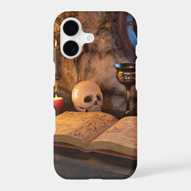 Gothic Dark Academia Candlelit Study Art Case-Mate iPhone Case (Back)