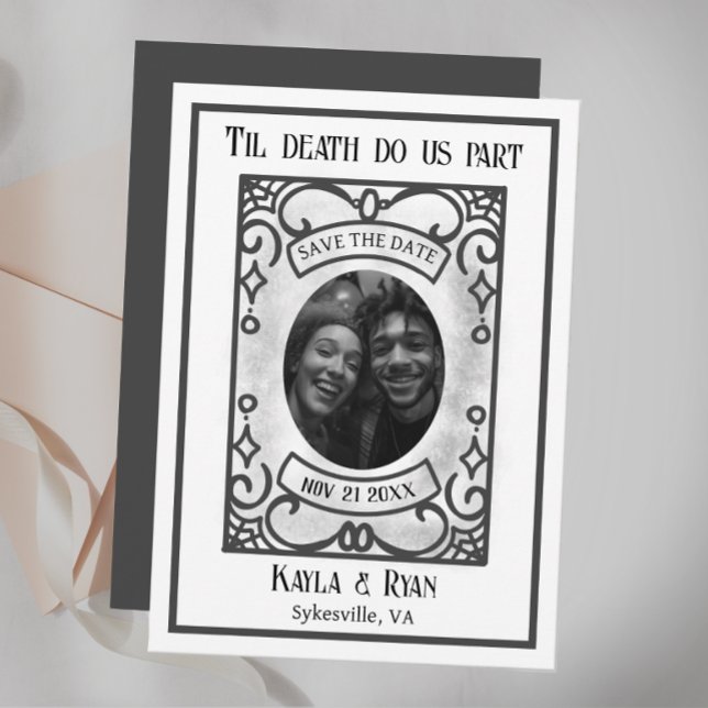 Gothic Dark and Moody Wedding Save The Date (Creator Uploaded)