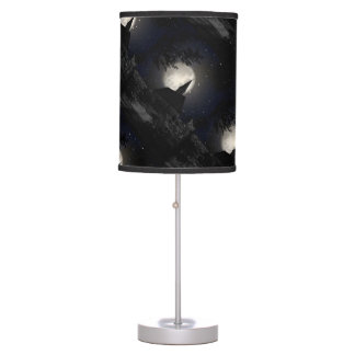 Gothic dark castle (church) in the moon light table lamp