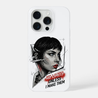Gothic Dark Fantasy Anime Girl Illustration iPhone 15 Pro Case