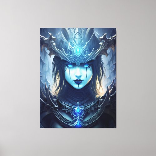 Gothic Dark Fantasy Litch Queen Canvas Print