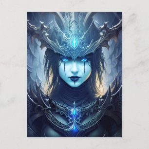 Gothic Dark Fantasy Litch Queen Postcard