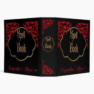 Gothic Dark Magic Personalized 3 Ring Binder