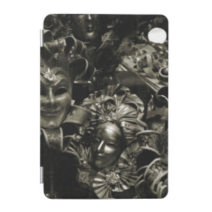 Gothic Dark Masquerade Masks Black and White iPad Mini Cover