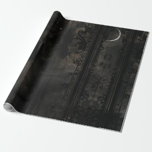Gothic Dark Night Magic Gift  Wrapping Paper