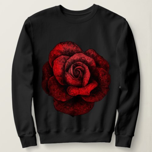 Gothic Dark Rose Sweatshirt