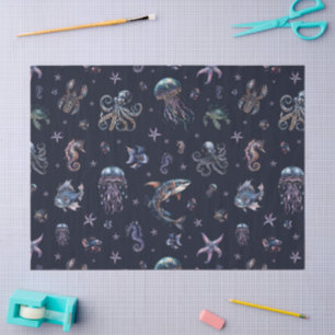 Gothic Dark Underwater World Tissue Paper