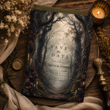 Gothic Dark Woodland Wedding