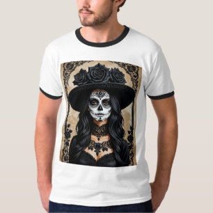 Gothic Day of the Dead Skull Shirt