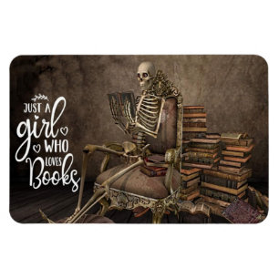 Gothic Decor for Book Lovers Flexible Photo Magnet