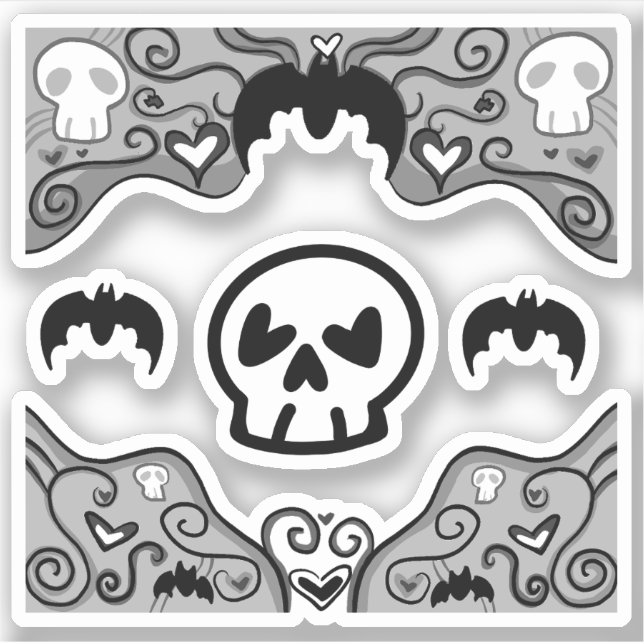 Gothic Decorative Stickers  (Front)