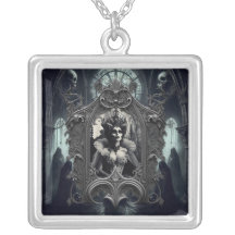 Gothic Demon Goddess Necklace