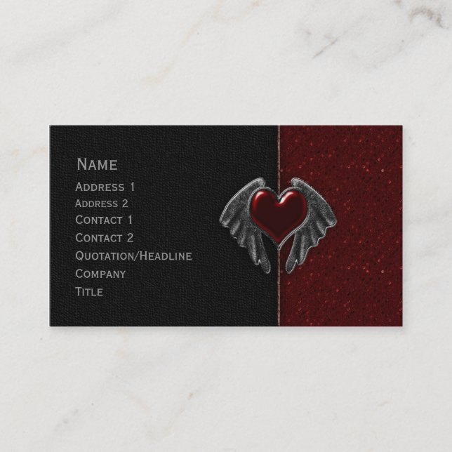 Gothic Design Business Card (Front)