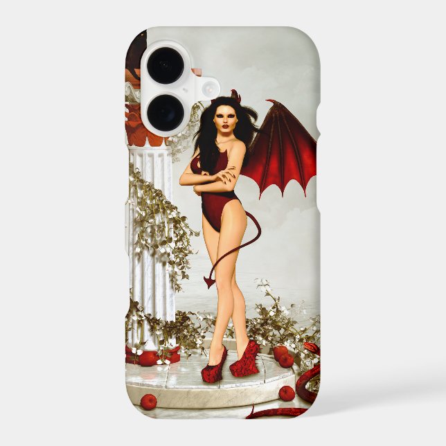 Gothic Devil Girl Temptation Iphone Case (Back)