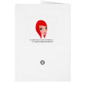 Gothic Devil Ladybug Happy Valentine's Day Card (Back)