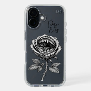 Gothic Devil Rose Phone Case – Dark Surreal Horror