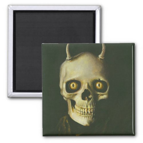 Gothic Devil Skull Magnet